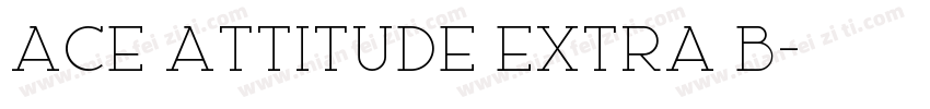 Ace Attitude Extra B字体转换